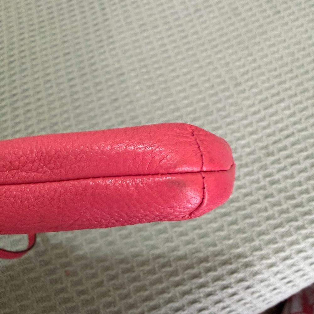 Coach pink leather wristlet double zip wallet - Picture 7 of 12